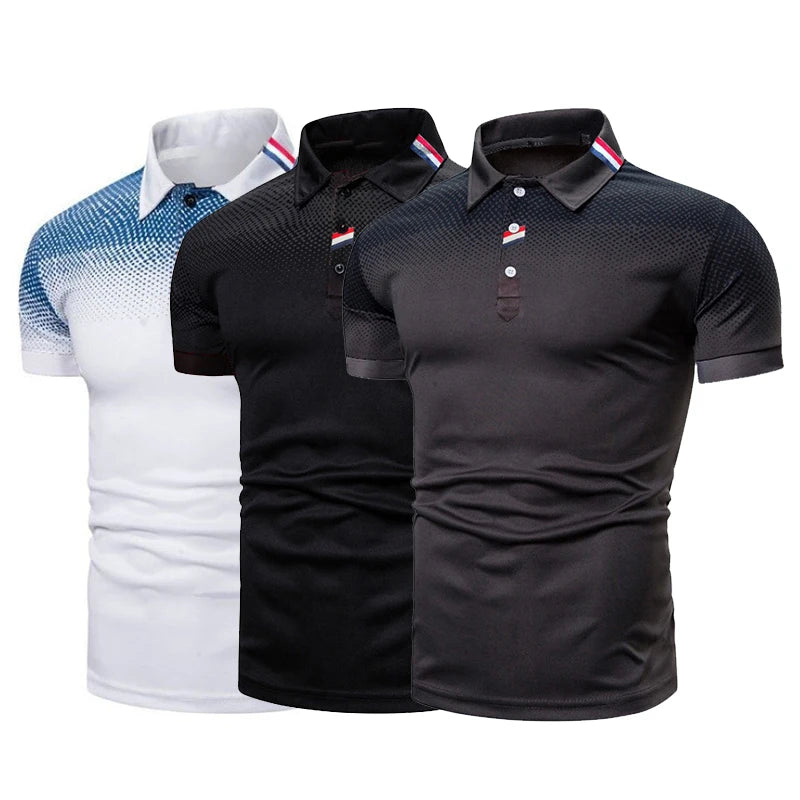 Summer Mens Polo Shirt Slim Casual Business Shirts Short Sleeve Luxury Polo t Shirts For Men Formal Soccer Top Football t Shirt