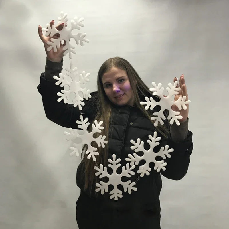 Christmas Decoration Foam Snowflake Christmas Tree Hanging Garland Hanging Decoration Gift 2024 New Christmas Supplies