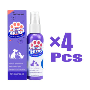 30ml Pet Oral Health Spray Dental Stain Cleaning Cats Dogs Teeth Grooming Plaque Tartar Remover Freshen Breath Healthy Oral Care