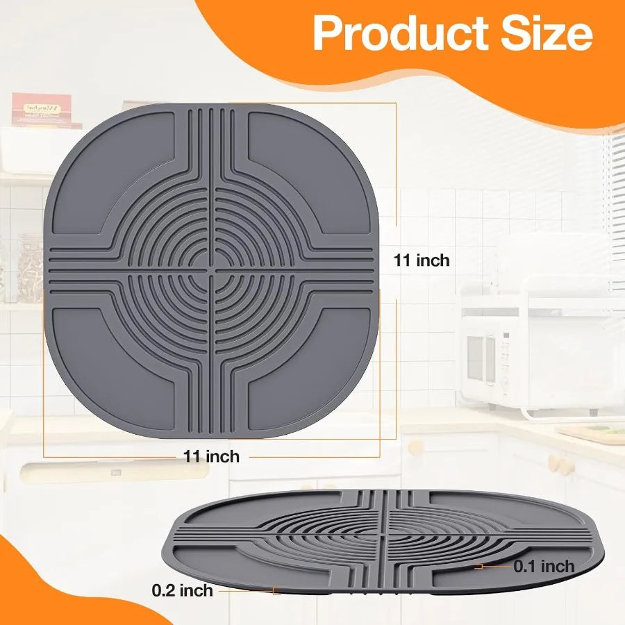 Silicone Air Fryer Trivets for Ninja Crispi Accessory Hot MatPortable Glass Air Fryer Cooking System Holder HeatResistant NonSl