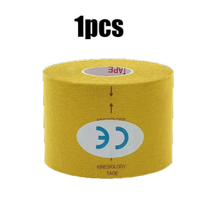 1/6pcs Breathable Cotton Kinesiology Tape Sports Elastic Roll Adhesive Muscle Bandage Knee Elbow Protector Injury Pain Care Tape