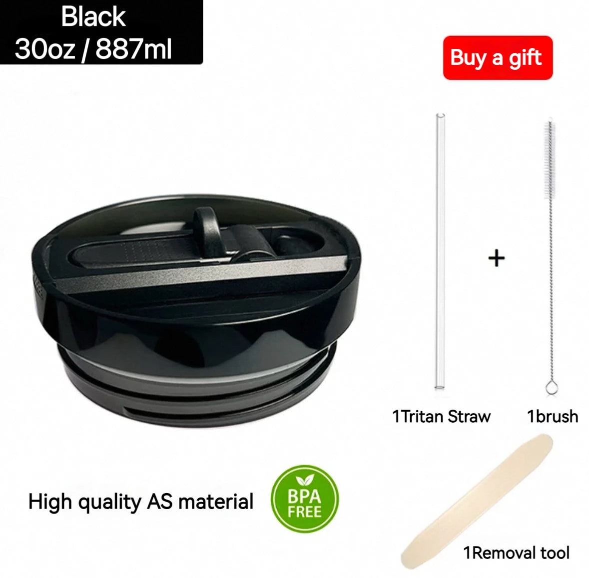 Compatible with Stanley 20oz 30oz: Premium Flip Straw Cup Cover, Leakproof BPA-Free Travel Mug Lid Gift Ready (Not Original) - You Offer