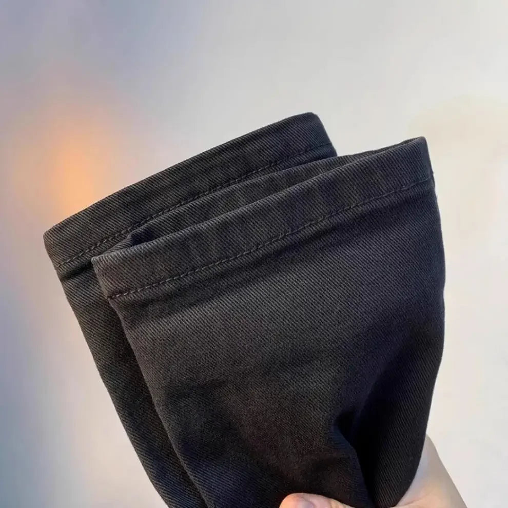 Spring Autumn Men's Elastic Slim Fit Casual Jeans Trendy Loose High End Brand Fashionable Long Trousers Popular Style - You Offer