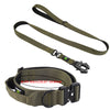 Tactical dog collar leash set leash handle military can dur nylon pit dog, medium large walking training pet accessories