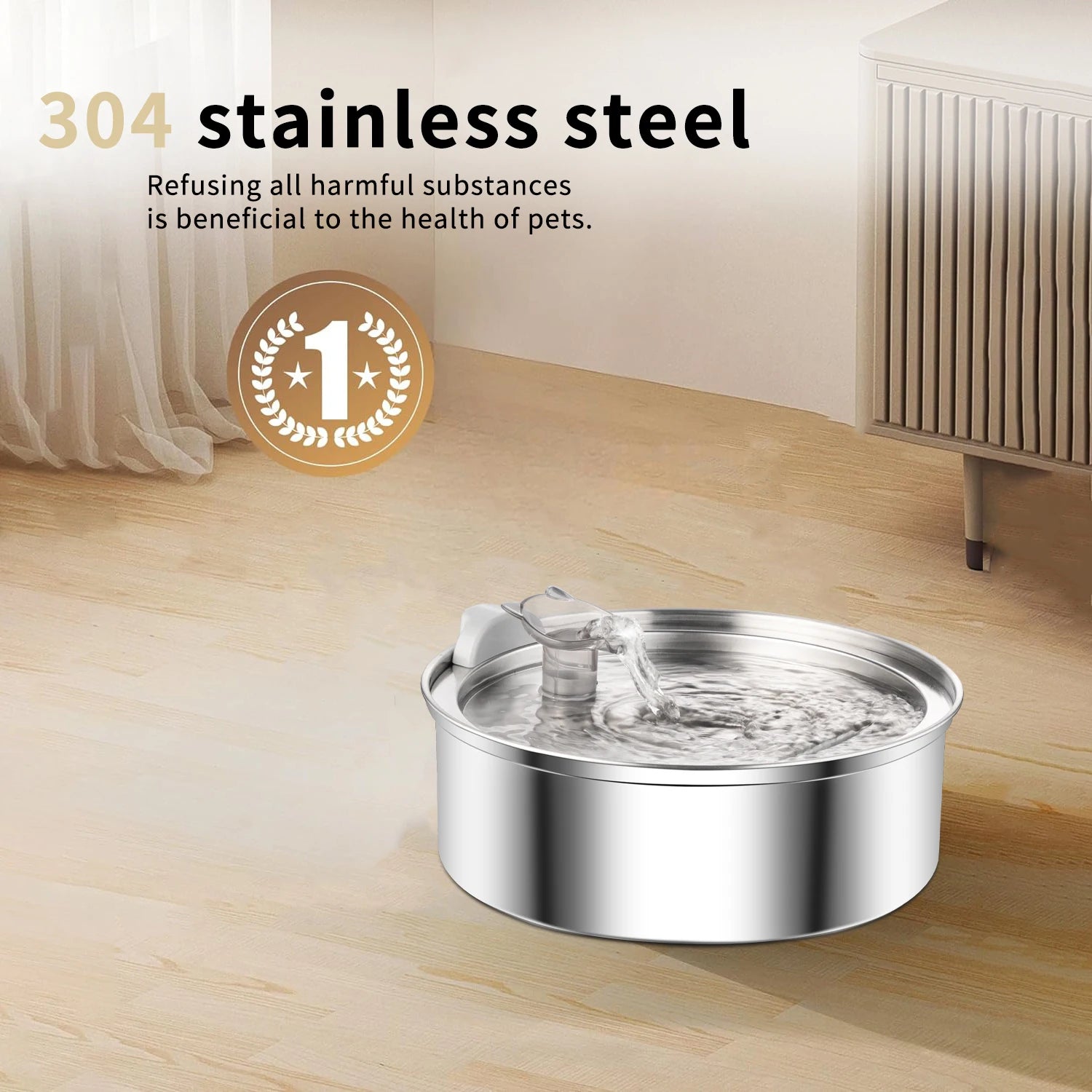 Stainless Steel Cat Water Fountain Automatic Cat Drinker Drinking Fountain For Cats Dogs Pet Water Dispenser Accessories