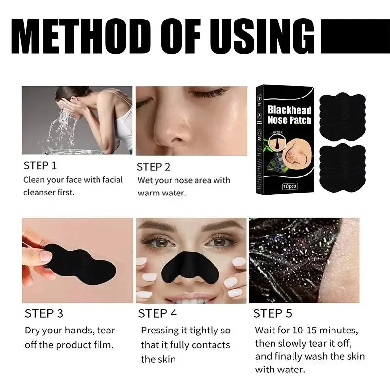 20/40/60/100/120/140Pcs Deep Cleansing Nose Pores And Blackheads - Nose Cleaning Patch, Cleansing Facial Care Tool
