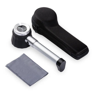 Magnifier 45X dermatoscope handle smooth clear vision with measure Scale 45X type B bigger vision with UV light