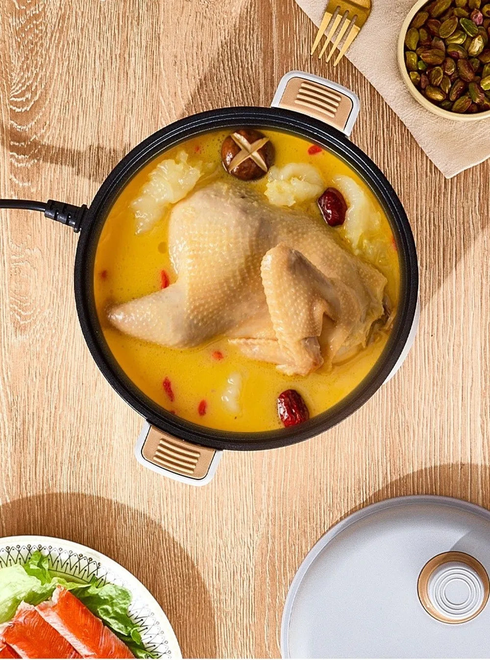 Easy 20cm Micro Pressure Cooker Non Stick Quick Heating Rice Cooker Anti-overflow 2 L Pressure Cooking Pot Student Dormitory - You Offer