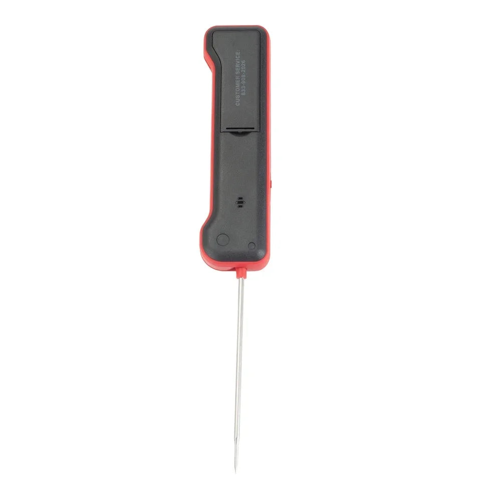 Pocket Digital Instant Read Meat Thermometer Fast Accurate Temperature Reading Grill BBQ Timer Soft Grip Stainless Steel Probe - You Offer