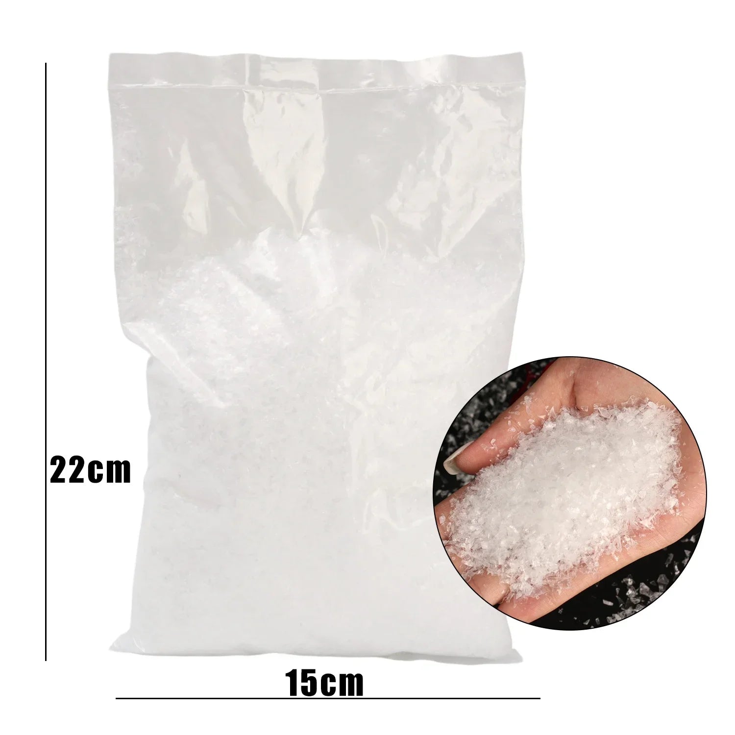 Artificial Fake Snow Christmas Snow Powder Winter Snowflake Decor for DIY Crafts Village Displays Holiday Xmas Party Favors