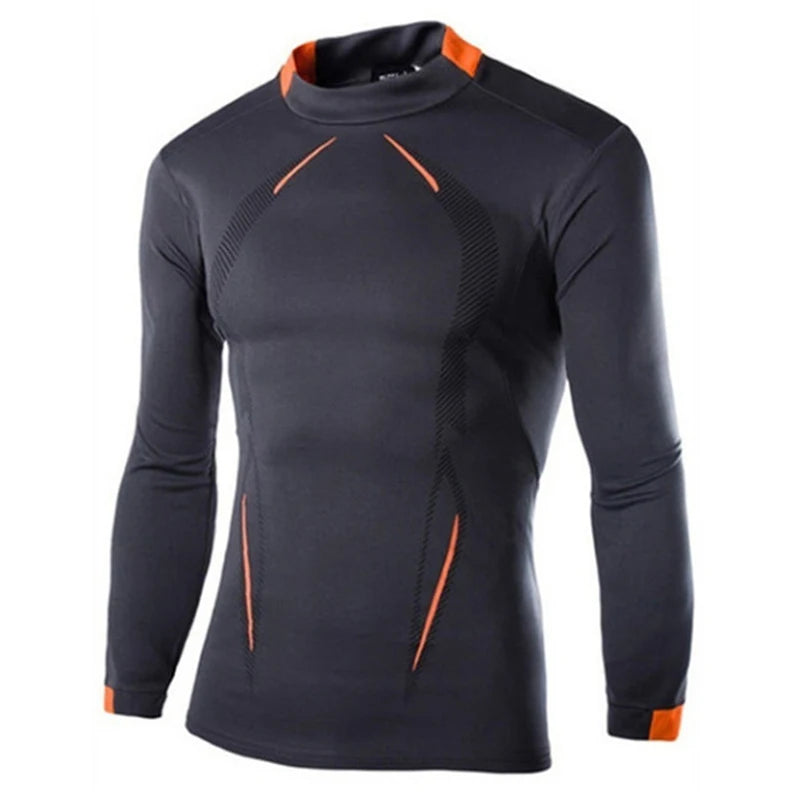Men Long Sleeve t-Shirt Quick Drying Compression Gym t Shirt Man Oversized Casual Shirts Tops Breathable Blouse Tees Men Clothes