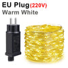 Outdoor LED String Lights Garland 100M Waterproof Fairy Light Festoon 220V Copper Wire Chain Lamp Christmas Wedding Party Decor