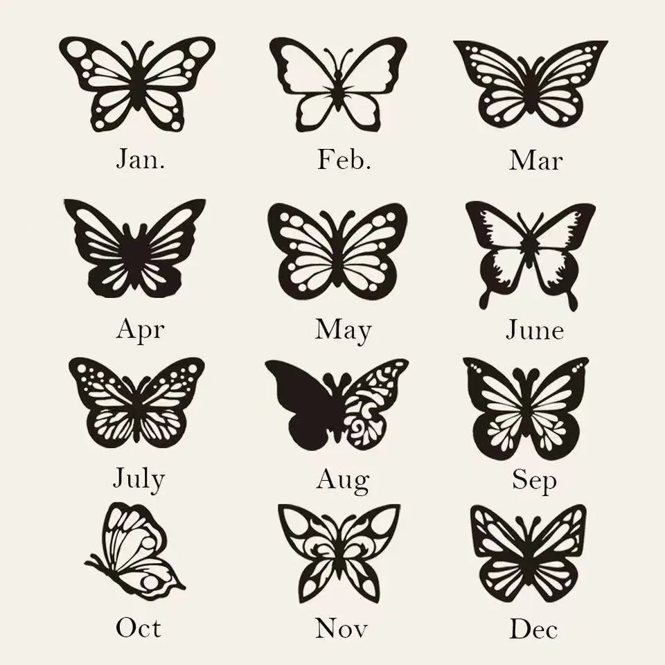 Customized Birthday Butterfly Name Necklace Personalized December Titanium Steel Luxury Clavicle Chain Women's Jewelry Wholesale - You Offer