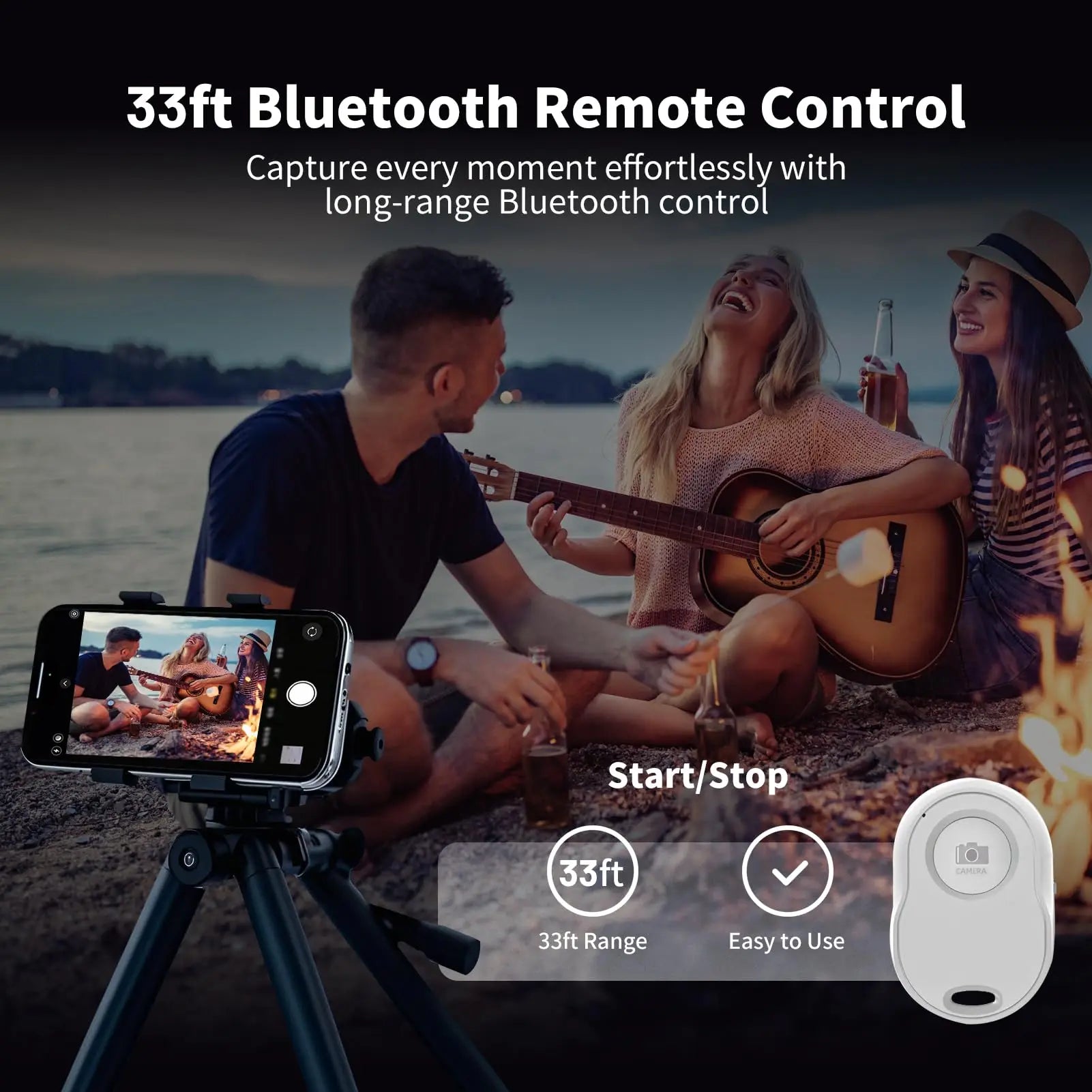 Phone Vlog Selfie Monitor Screen Portable Back Camera Monitor with Magnetic Connection and Remote Control for Selfie Vlog Live