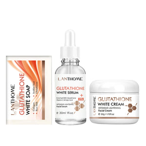 Lanthome Glutathione Whitening Serum Fade Black Dark Spots Vitamin C Defects Reduce Facial Oil Brightening Firming For Women