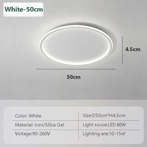 Modern LED Ceiling Lights 20/30/50/80cm Remote Control Lamps Bedroom Living Room Dinning Room Kitchen Hotel Home Led Lamp Lustre