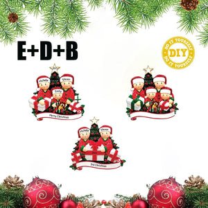 Christmas Pendant DIY Personal Family Christmas Decorations For Home 2023 Navidad Christmas Tree Hanging Ornament New Year 2024