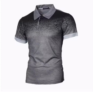 2025-26 New Style Men's Summer Round Dot Short-Sleeved High-Quality Classic Fit Casual Polo Shirt Top