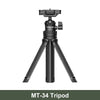 Ulanzi MT-34 81.5CM Extendable Tripod for Phone Camera DSLR 2in1 Tripod Selfie Stick With Phone Holder Ballhead 1/4'' Port