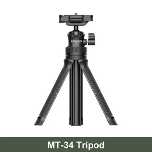 Ulanzi MT-34 81.5CM Extendable Tripod for Phone Camera DSLR 2in1 Tripod Selfie Stick With Phone Holder Ballhead 1/4'' Port