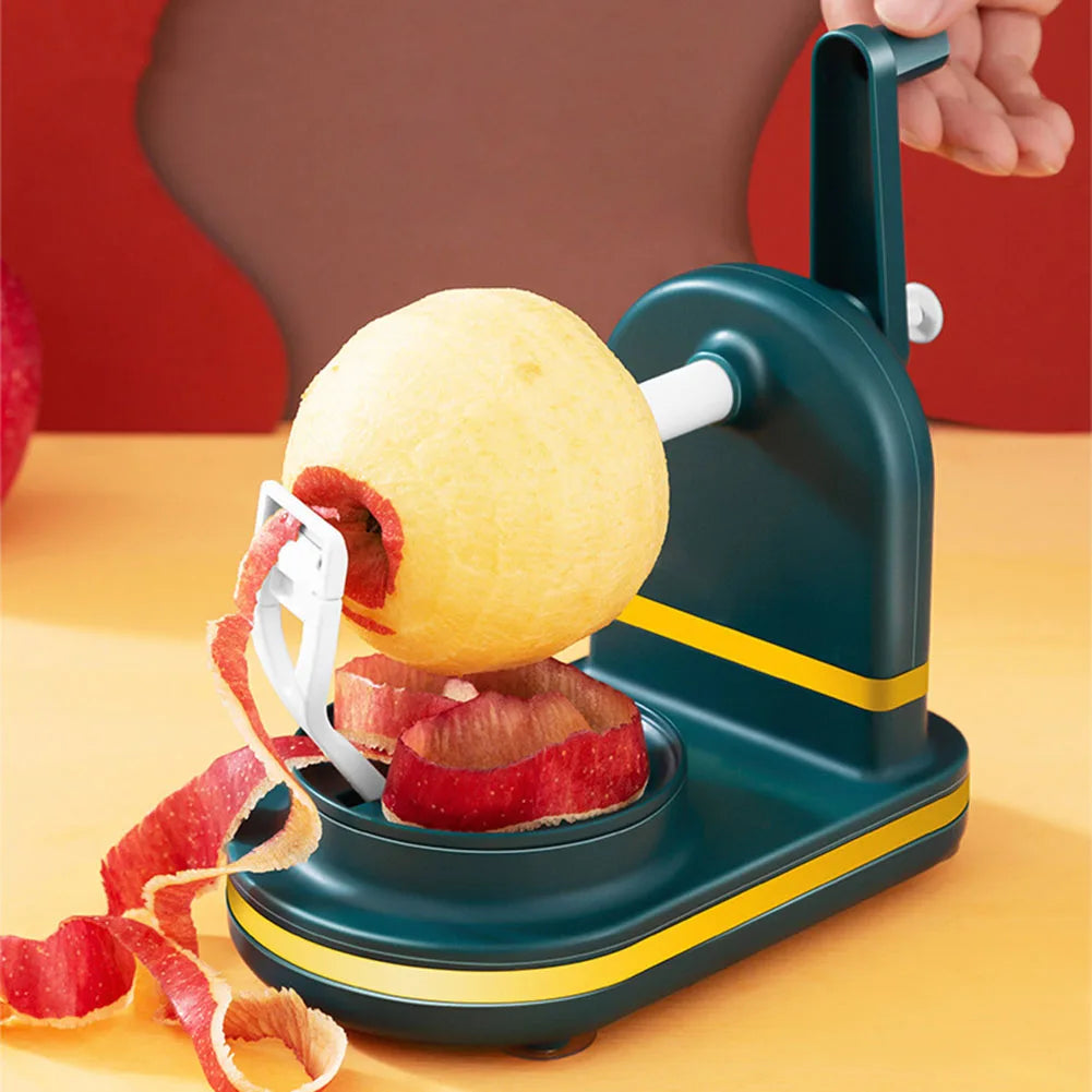 Manual Apple Peeler and Fruit Cutter with Stainless Steel Blades and Suction Cups Perfect for Easy Kitchen Use - You Offer