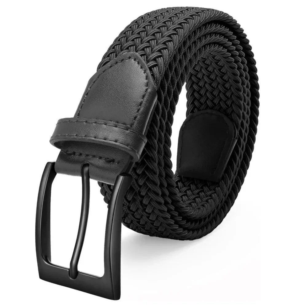 Elastic Braided Stretch Mens Golf Casual Jeans Belts Woven 1 3/8" Nylon Work Belts for Men Pants Shorts - You Offer