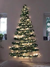 Christmas Atmosphere Rattan Warm Light Diy Wall Mounted Christmas Tree Holiday Atmosphere Decorative Light Window Hanging Light