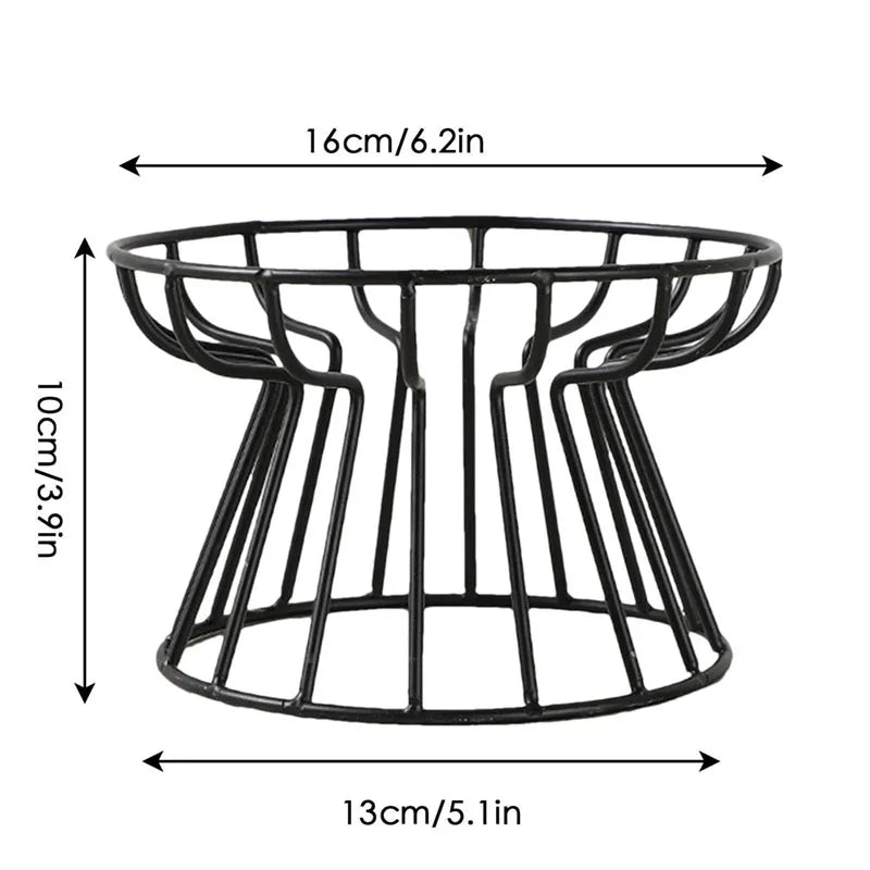 2024 New Pet Ceramic Bowl Iron Rack Cat Food Snacks Canned Plate Anti-Black Chin Anti-Turning Water Does Not Leak Easy To Eat