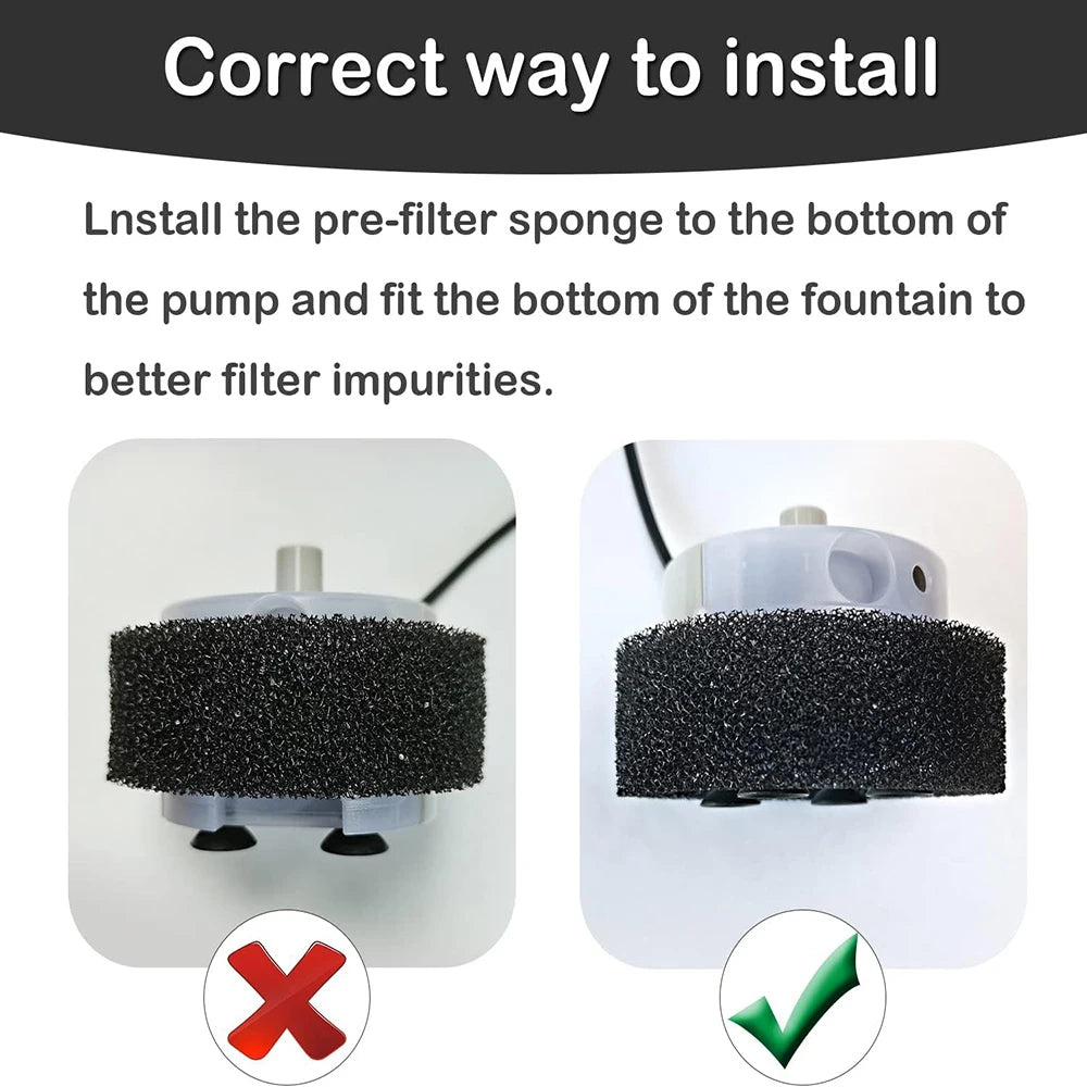 Pet Water Dispenser Pump USB Replacement Pump Submersible Motor Pet Water Dispenser Pump for Stainless Steel Cat Water Dispenser