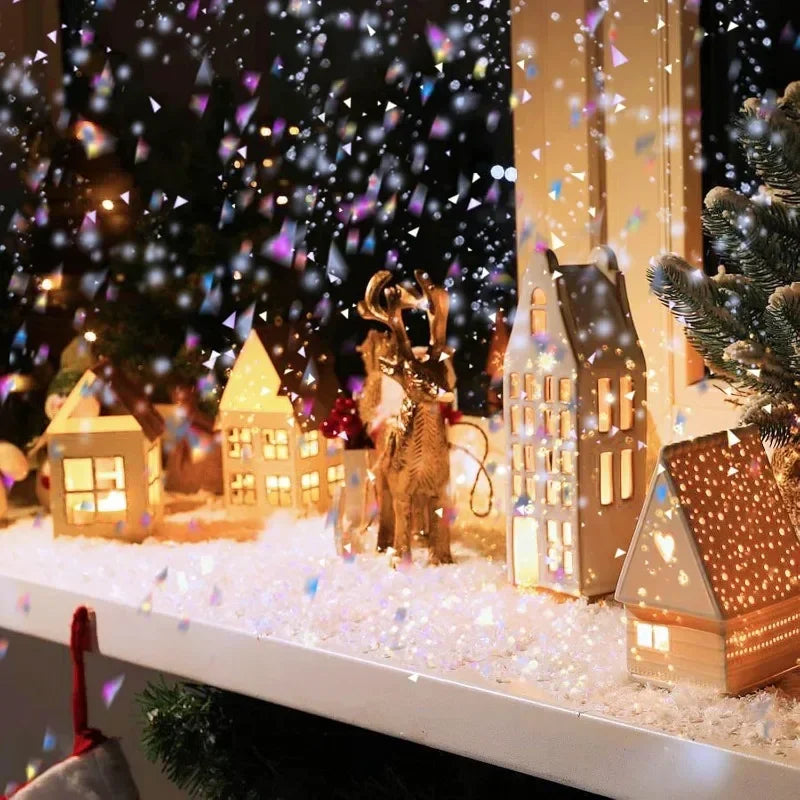 Artificial Fake Snow Christmas Snow Powder Winter Snowflake Decor for DIY Crafts Village Displays Holiday Xmas Party Favors