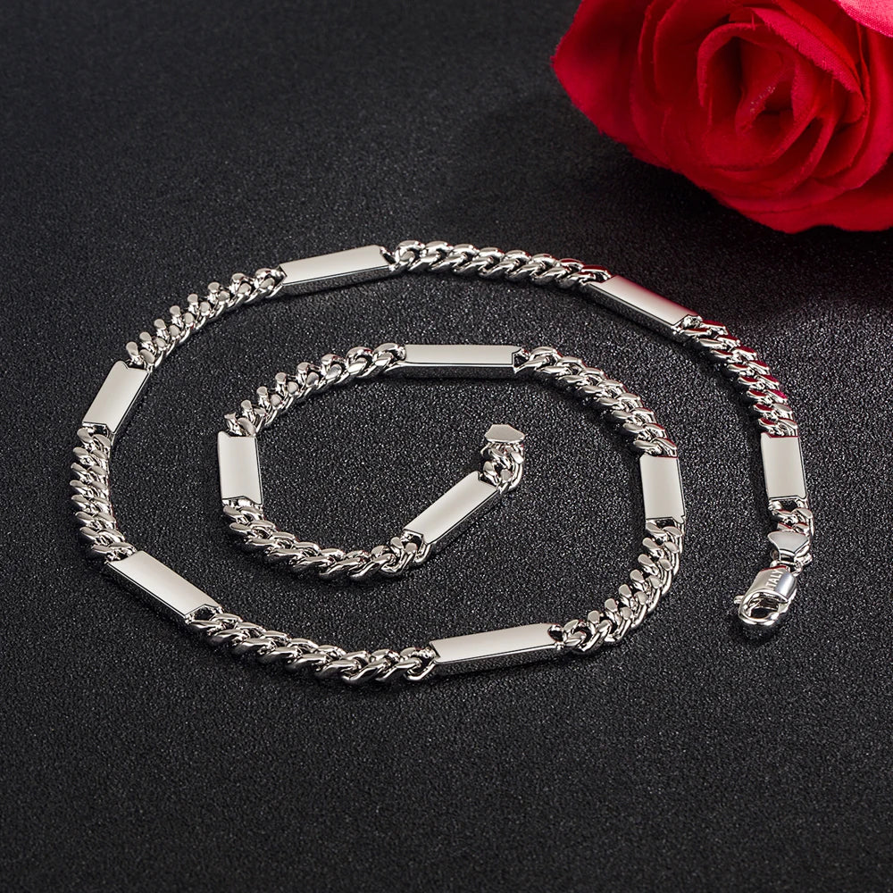 New Designer Jewelry Italy Elegant 925 Silver Cuban Chain Necklace True Symbol of Luxury For Woman&Man Hip Hop Jewelry Accessory - You Offer