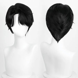 Synthetic Straight Ponytail with Hair Tie Hot Anime Kpop Hunter Cosplay Costumes Wig Ponytail Hood for Women Men