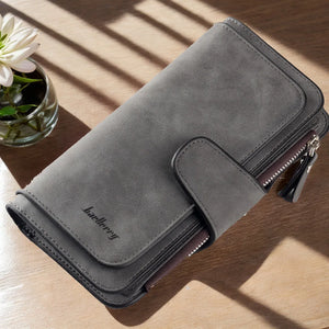 Long Wallet For Women Large Capacity Trifold Credit Card Holder Organizer Clutch Cellphone Handbag - You Offer