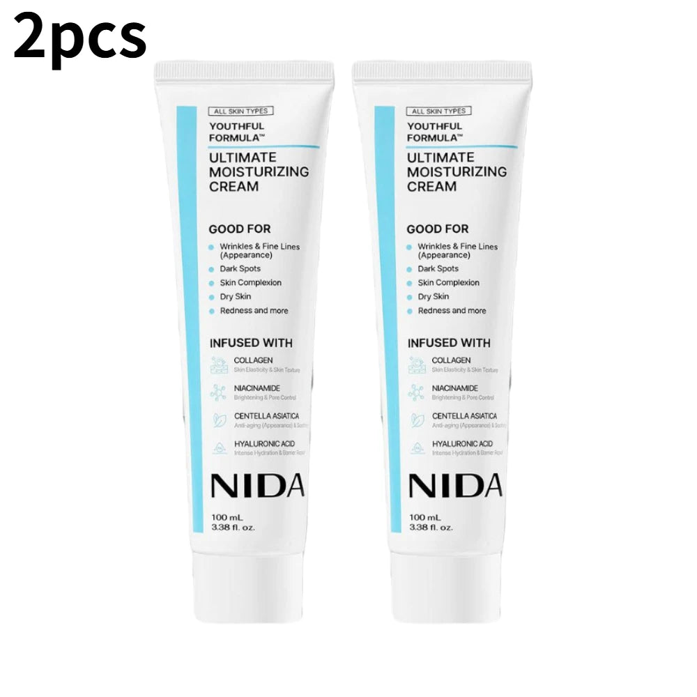 100ml Korea NIDA Moisturizing Ultimate Cream Collagen Youthful Repair Damage Skin Strengthen Barrier Daily Facial Skin Care