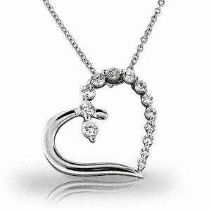 CAOSHI Eternal Heart Shaped Necklace Sparkling Zirconia Accessories for Lady Chic Simple Style Jewelry Romantic Confession Gifts - You Offer