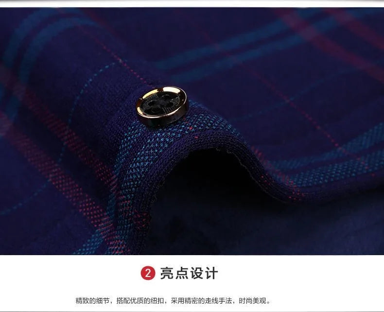 Autumn and Winter New Fashionable Plush Thick Warm Checkered Shirt for Men's Casual Loose Sports Large Size High Quality Shirt