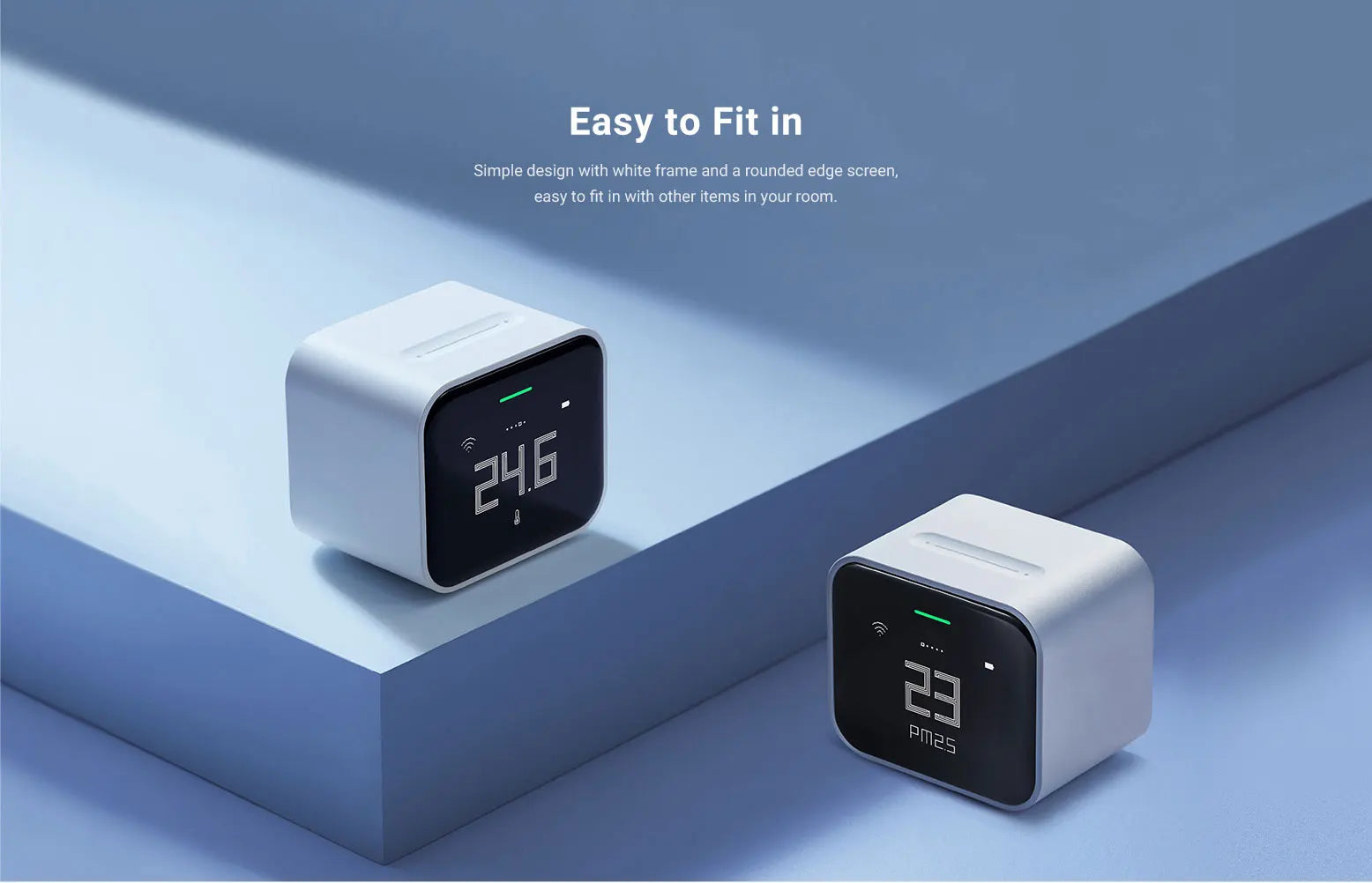 Qingping Smart Air Detector Lite CO2 PM2.5 PM10 Temperature Humidity Monitor Touch Screen Work With Mihome APP for Apple HomeKit