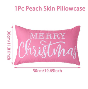 Christmas Lumbar Pillow Christmas Decoration for Home 2025 Pendant Xmas Lumbar Pillow Cover Ornament Navidad Natal New Year Gift