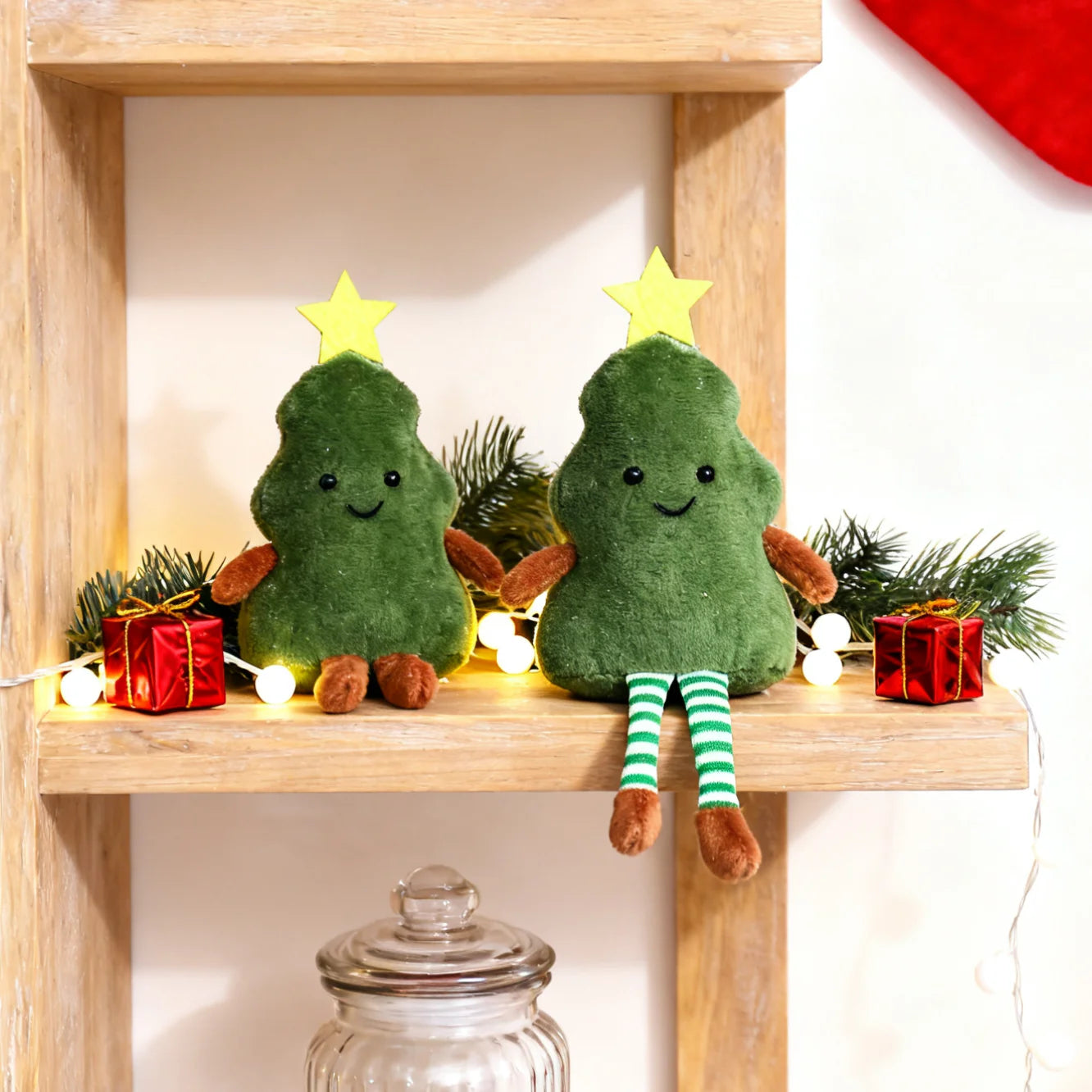 Christmas New Year Decoration Cute Plush Avocado Pendant Xmas Tree Doll Home Party Festival Living Room Desktop Ornaments