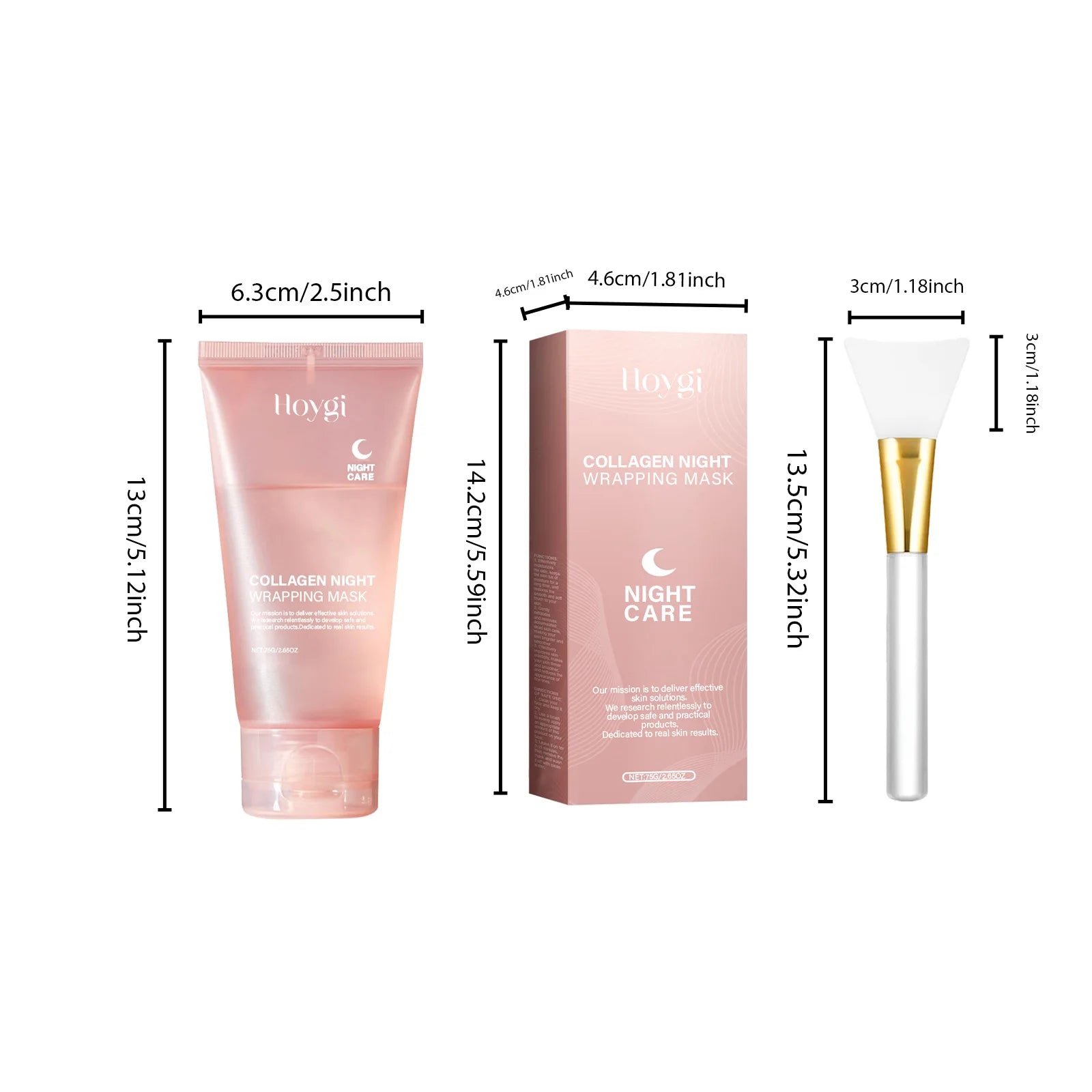 Collagen Peel-off Mask Deep Hydrating Firming Fade Fine Lines Shrink Pores Brightening Overnight Wrapping Mask Face Skin Care