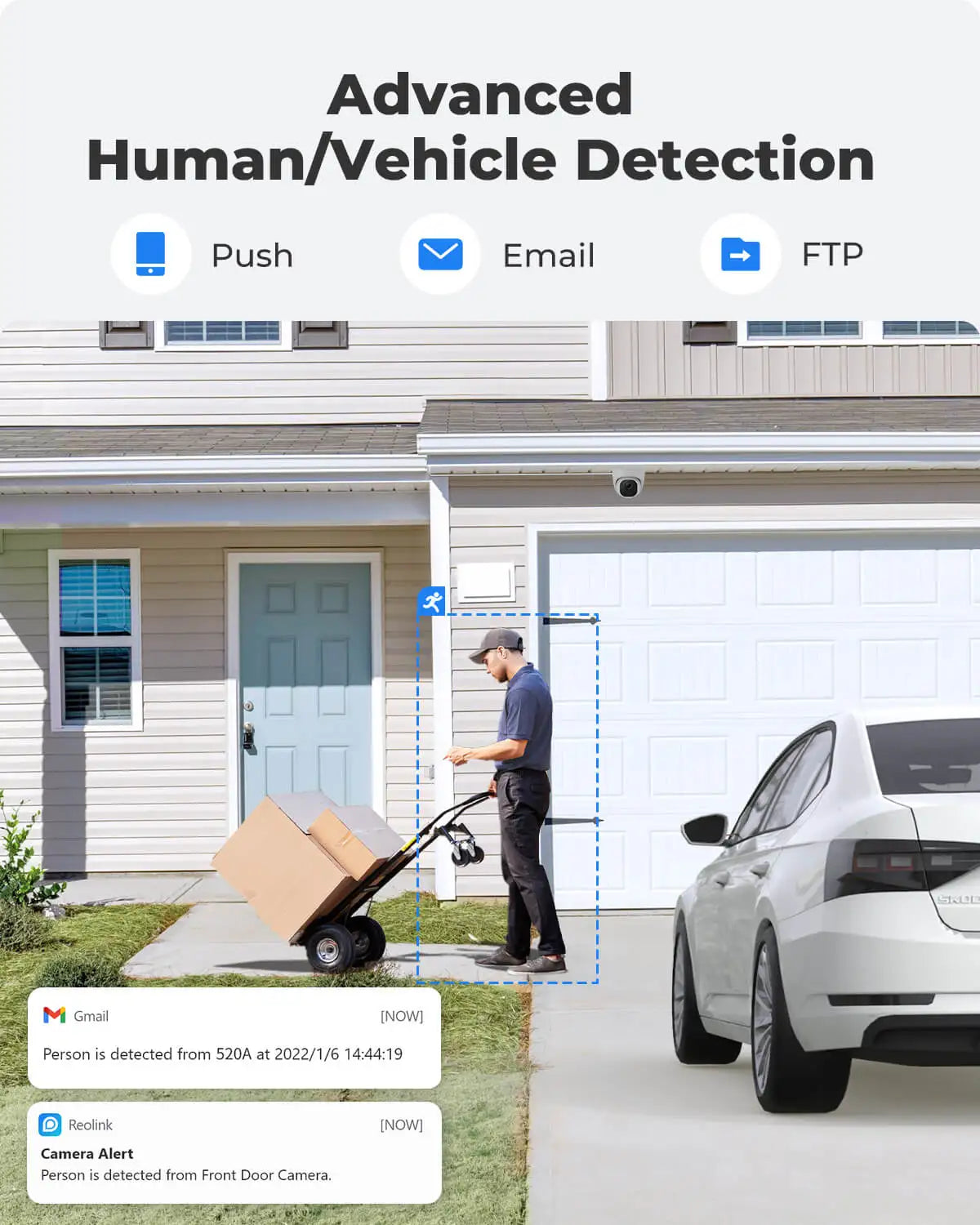 Reolink Smart Security Camera 5MP PoE Outdoor Infrared Night Vision IP Cam Person/Vehicle Detection Home Surveillance Camera - You Offer