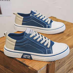 2026 Men's Canvas Shoes Outdoor Fashion Skateboard Shoes for Men Comfor Non-Slip Casual Sneakers Breathable Men Walking Shoes
