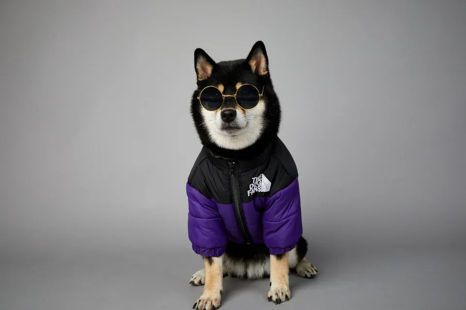 Puppy Coat Dog Down Jacket The Dog Fans Winter Pet Clothes for Small Medium Dogs Warm Thick Dog Vest French Bulldog