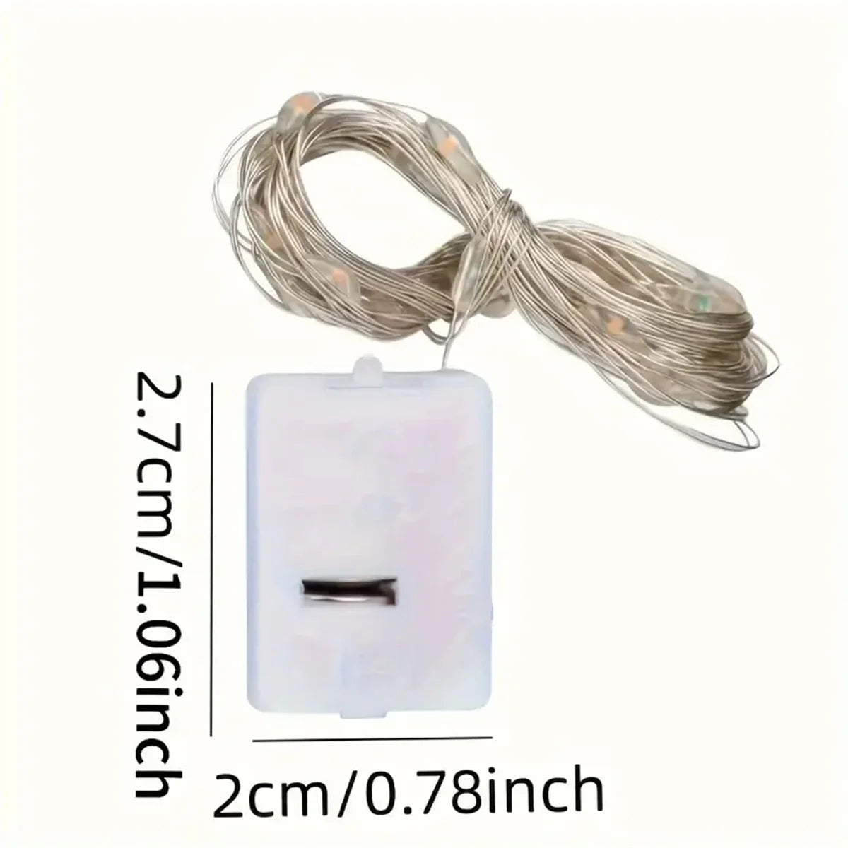 4/10/40 LED battery string lights, waterproof copper wire 6.6ft 20 LED starry sky lights, used for party and bouquet decoration