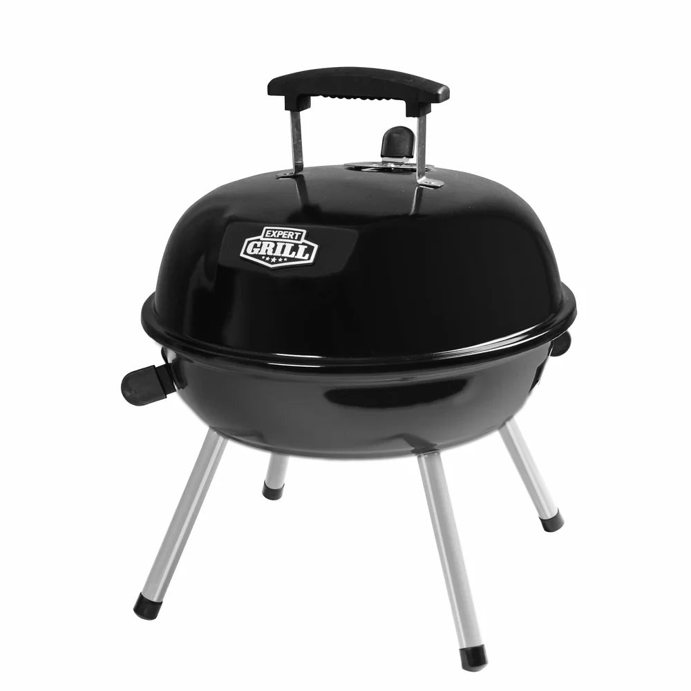 Portable Charcoal Grill 14.5 Inch Tabletop Grill Dome Design Adjustable Air Vents Ideal Camping Tailgating Picnics Easy Cleanup - You Offer