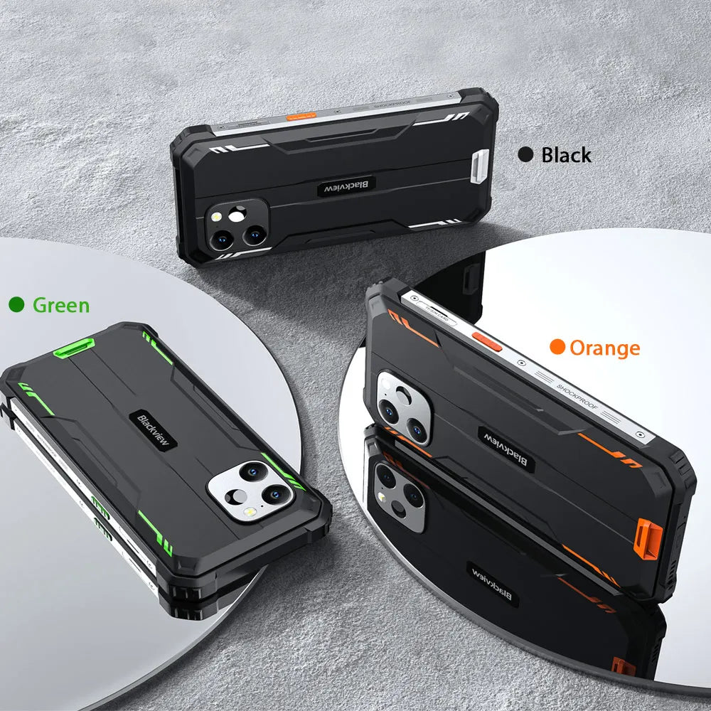 [World Premiere] Blackview BV8900 Rugged Smartphone Android 13 6.5'' Display 16GB 256GB Helio P90 Mobile Phone Thermal Cellphone