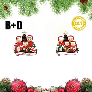 Christmas Pendant DIY Personal Family Christmas Decorations For Home 2023 Navidad Christmas Tree Hanging Ornament New Year 2024