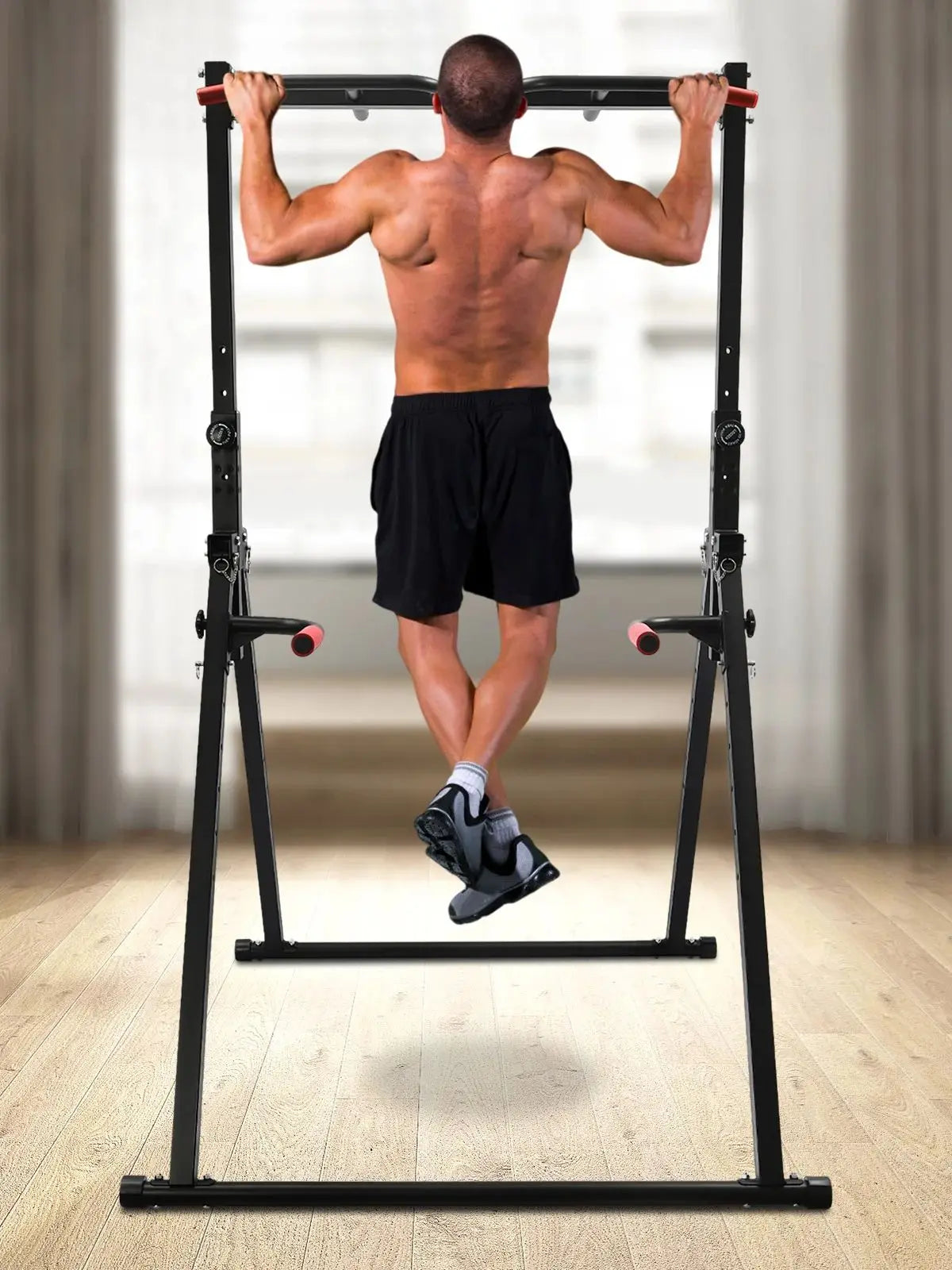 Triangular Pull Up Station Pull Up Bar for Home Gym Strength Training Equipment  Adjustable Height Home Pull Up Bar