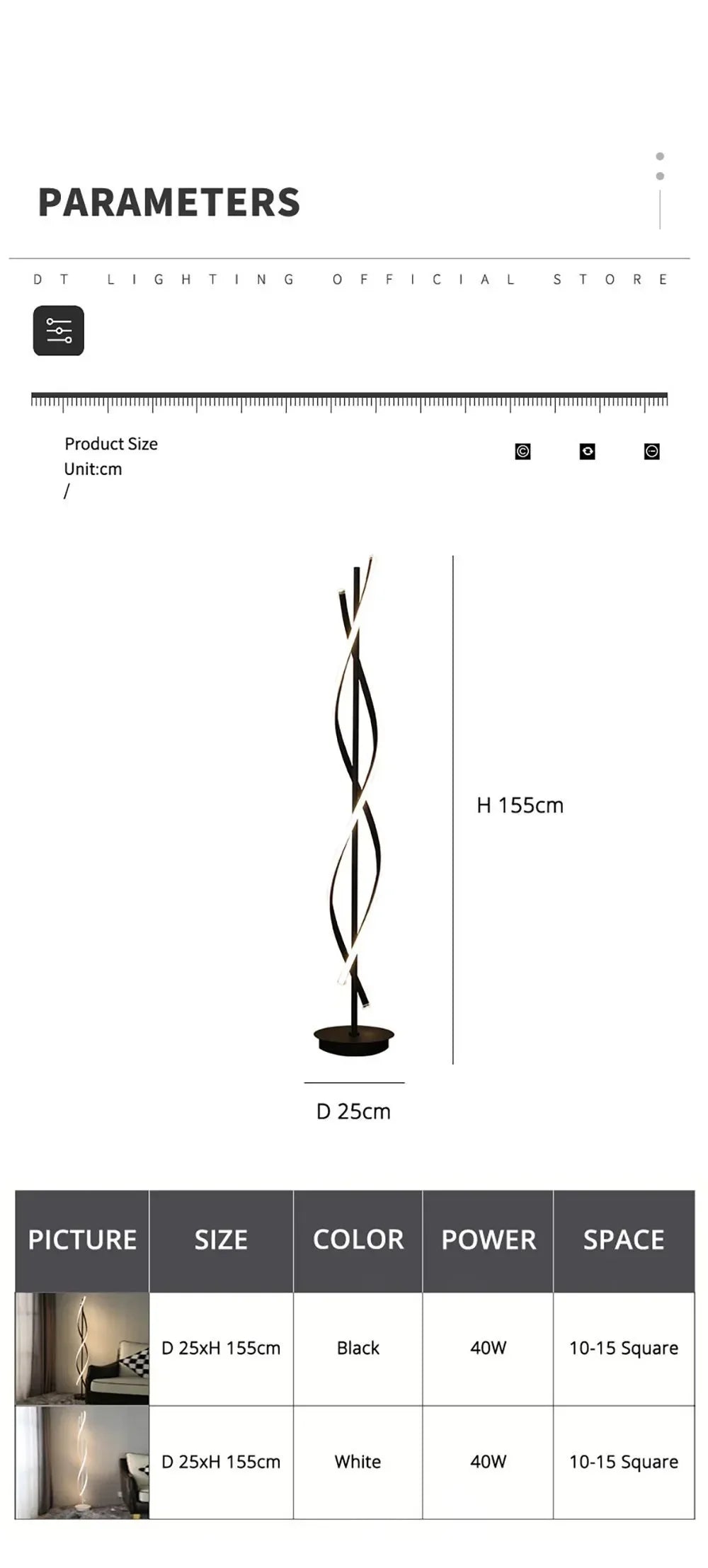 Minimalist creative floor lamp, bedroom living room personalized atmosphere lamp,Nordic minimalist LED circular curve floor lamp