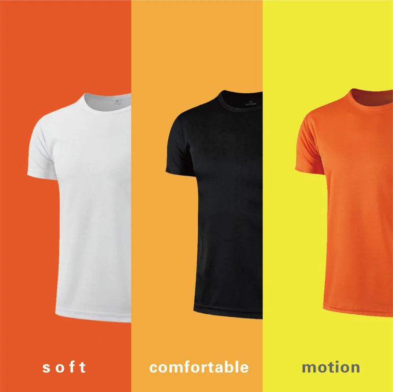 Men White t Shirt Oversized t-Shirt Man Short Sleeve Top Quick Drying Basketball Gym t Shirts Tees Casual Soild Shirt Streetwear
